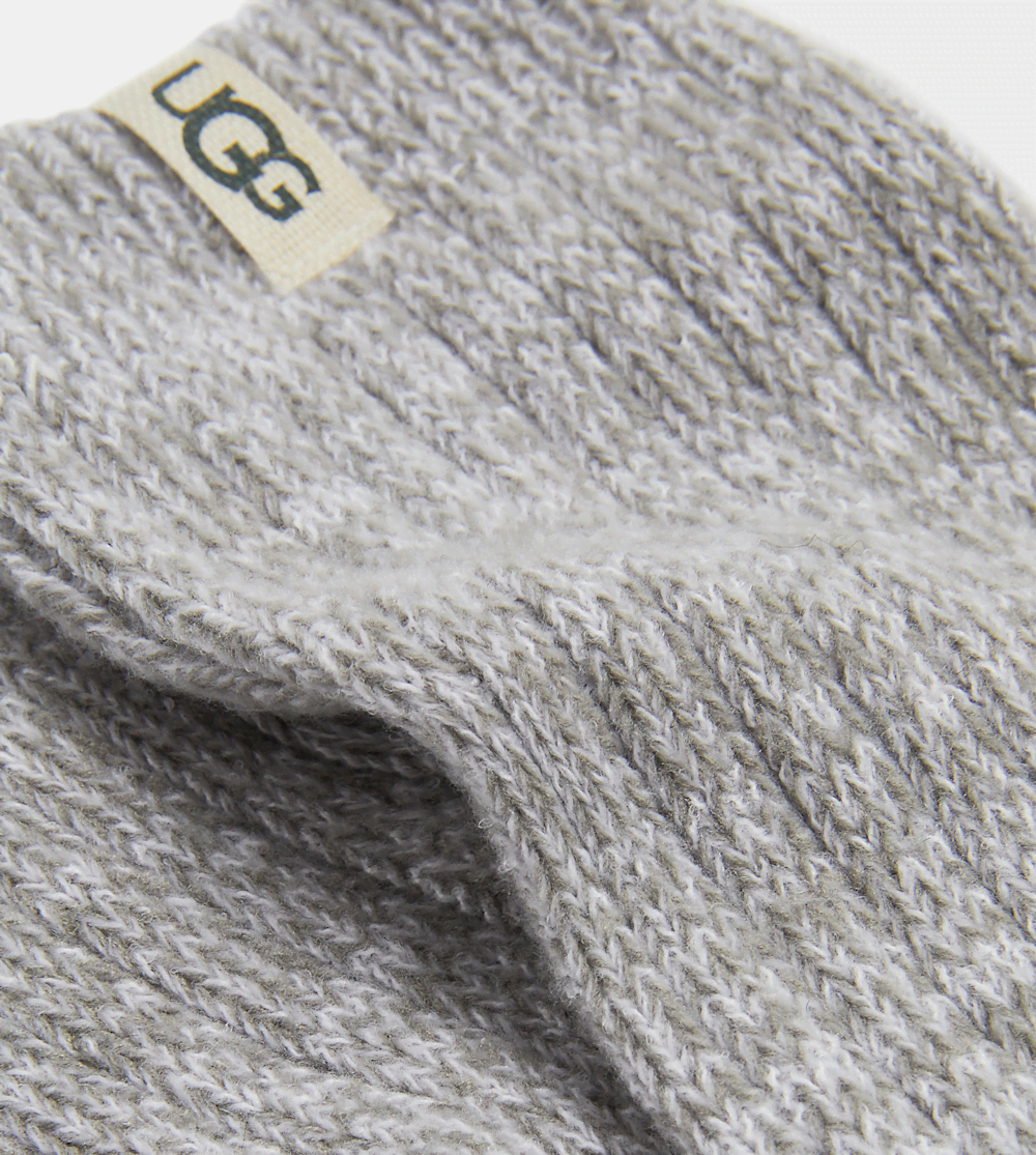 Women's Rib Knit Slouchy Crew Socks - Sand