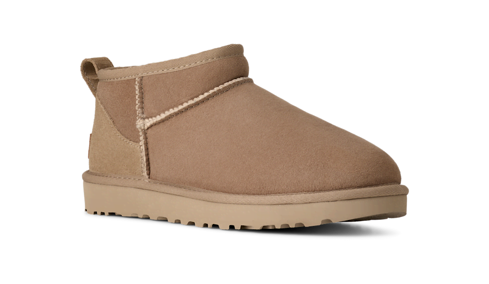 Women's Ultra-Short Sheepskin Boot - Grey