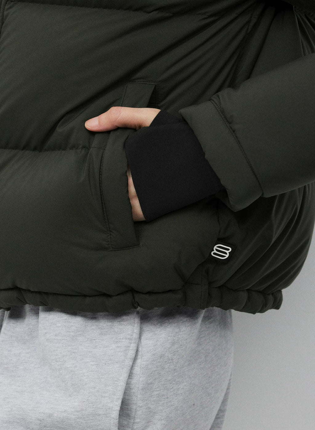Short Down Puffer Jacket - Blue