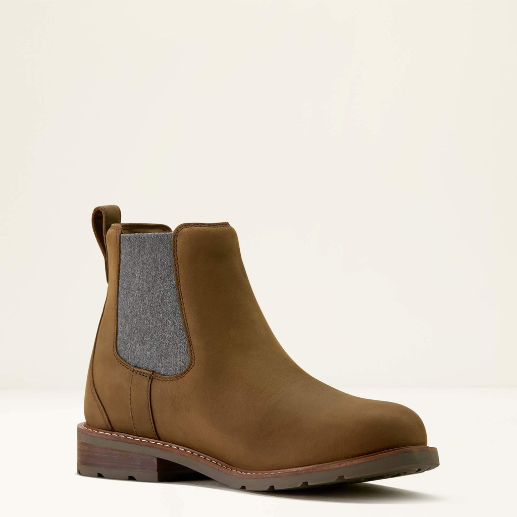 Waterproof Leather Chelsea Boot - Brown