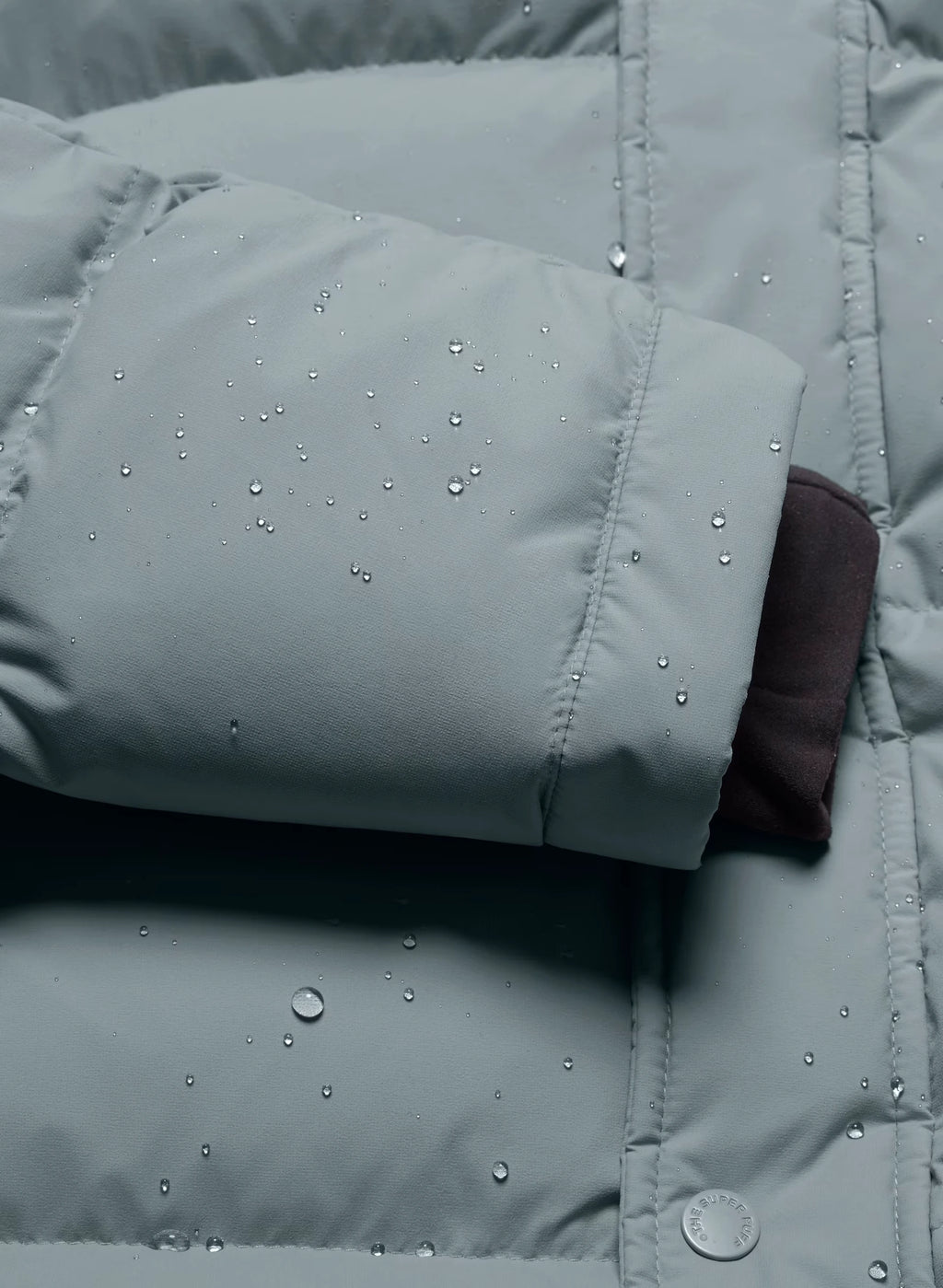Long Down Puffer Jacket - Blue