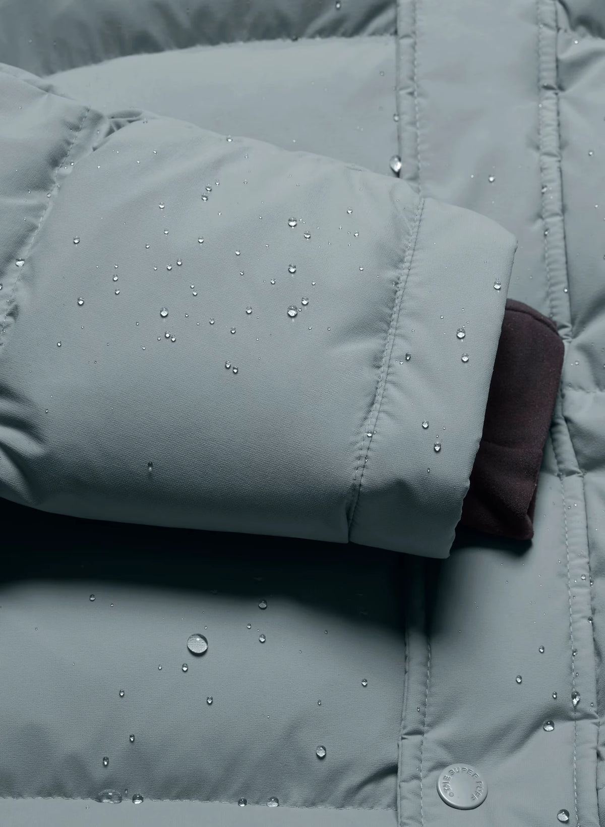 Long Down Puffer Jacket - Blue