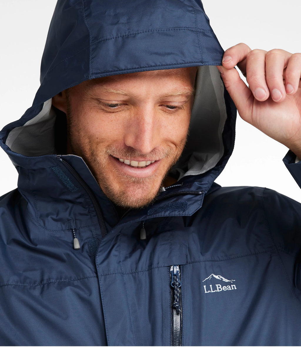 Men's Packable Waterproof Rain Jacket - Black