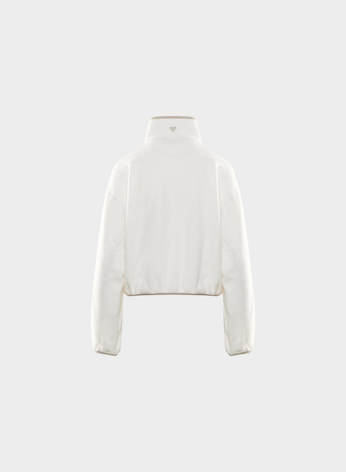 Oversized Half-Zip Microfleece Pullover - Gray