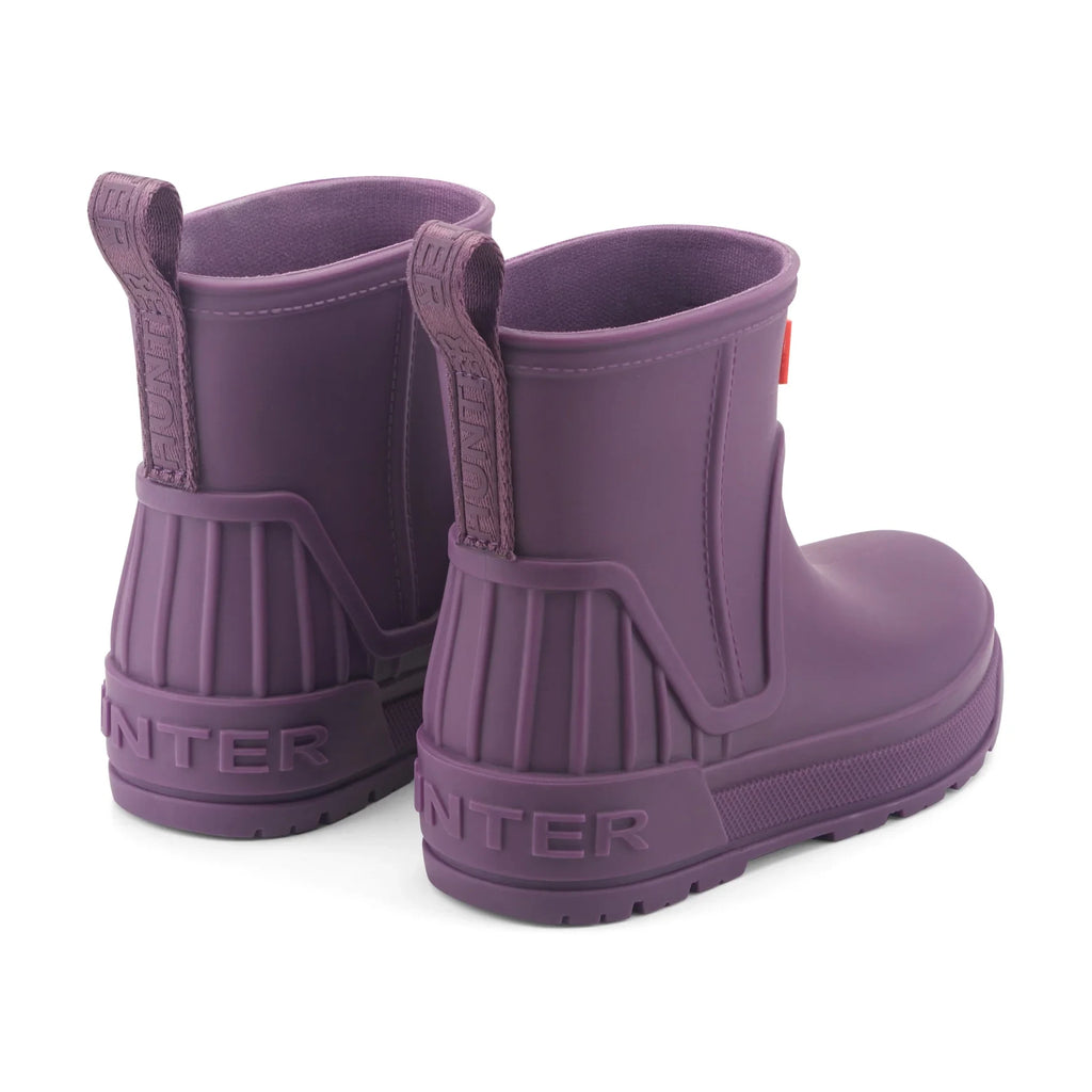 Kids' Waterproof Short Rain Boots - Dark Purple