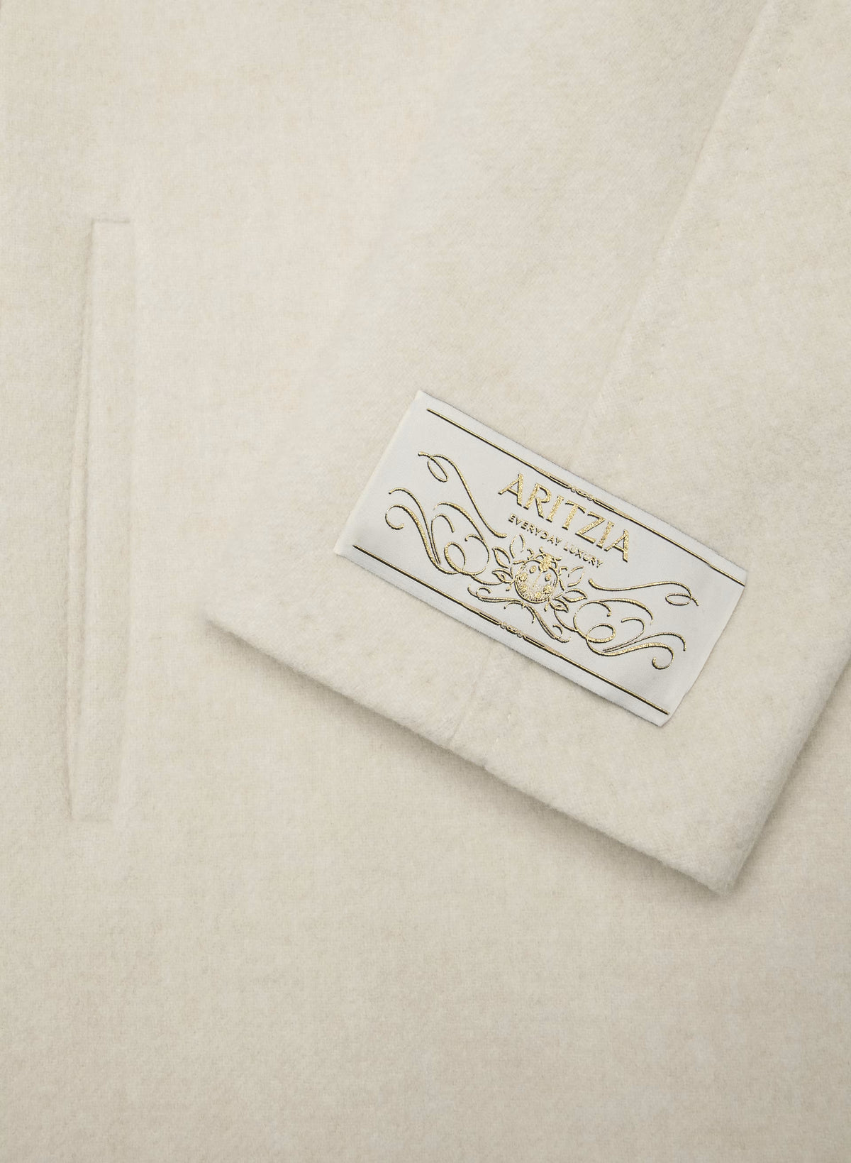 Double-Breasted Wool Cashmere Coat - Herringbone