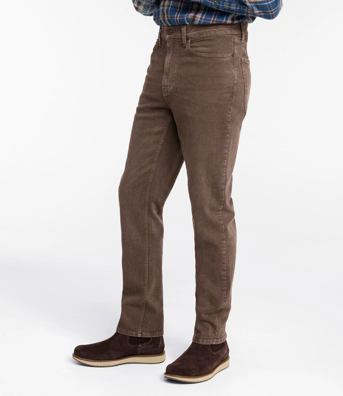 Men's Stretch Straight-Leg Jeans - Tan