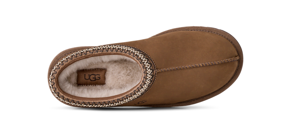 Women's Nubuck Indoor-Outdoor Mule - Dark Chestnut
