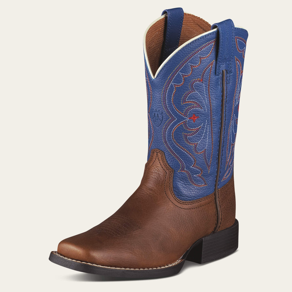Kids' Leather Western Boots - Brown