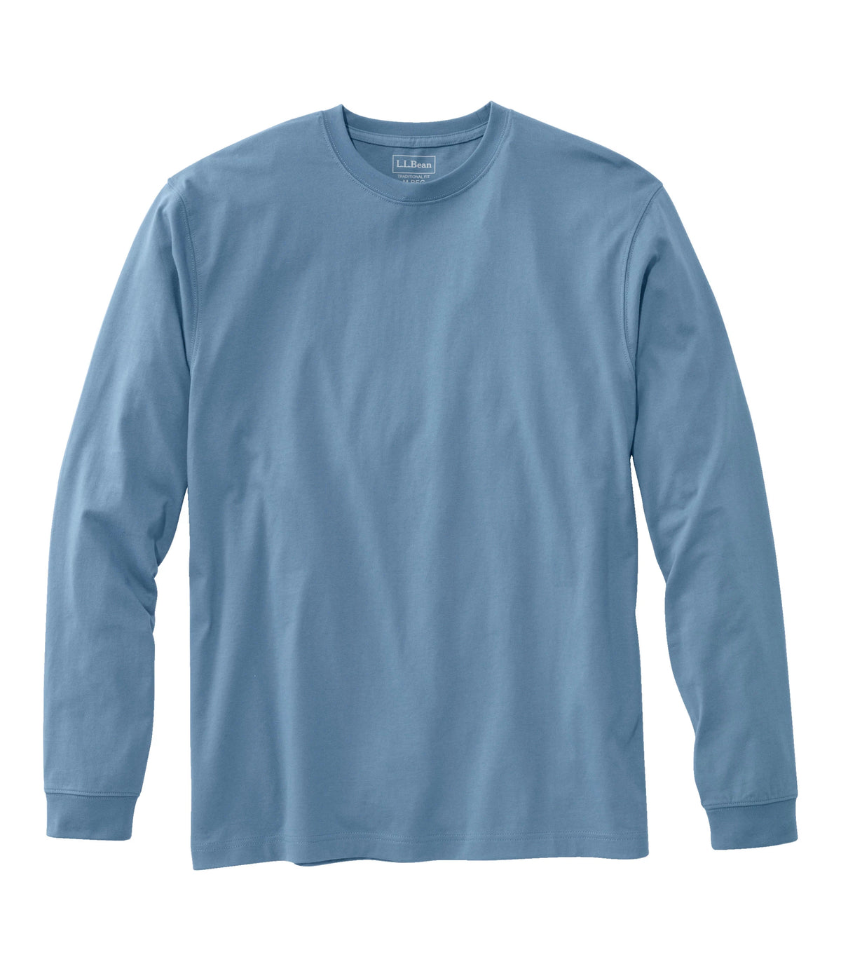 Men's Long-Sleeve Cotton Crewneck T-Shirt - Black