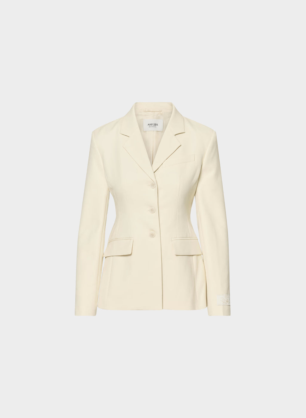 Single-Breasted Stretch Blazer - Brown Check