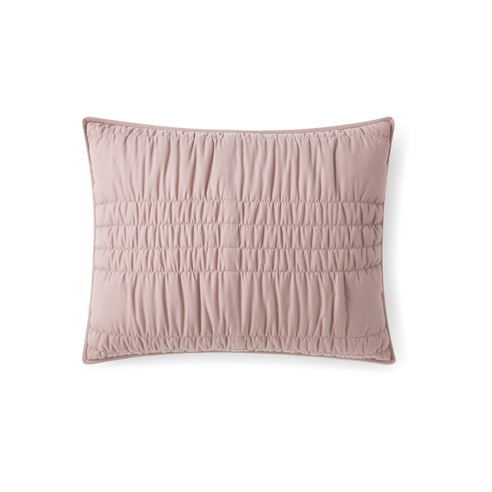 Full/Queen Ruched Microfiber Quilt Set