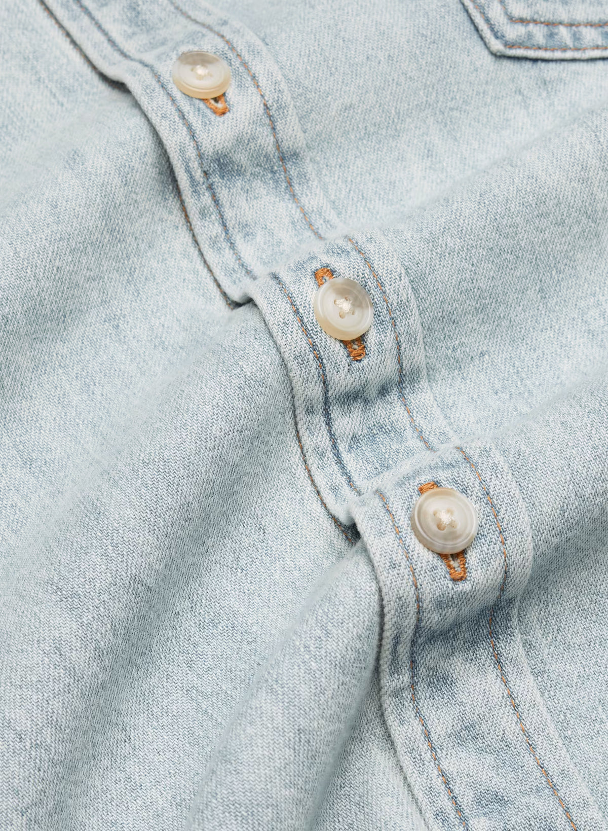 Oversized Hemp Blend Denim Shirt - Indigo