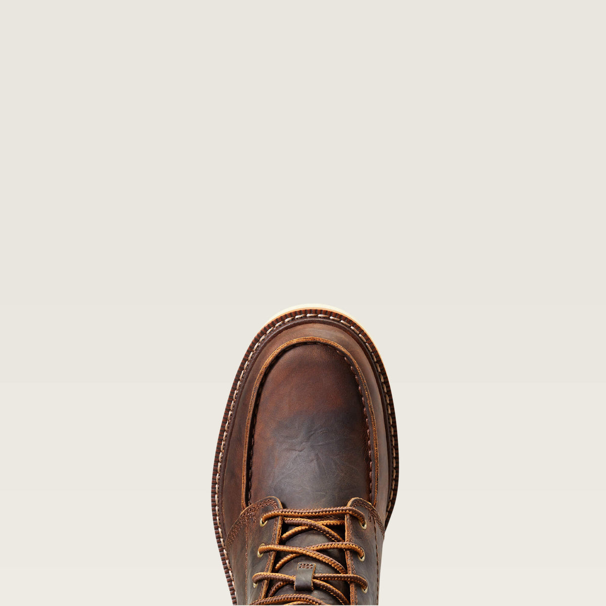 Men's Leather Lace-Up Work Boots - Tan