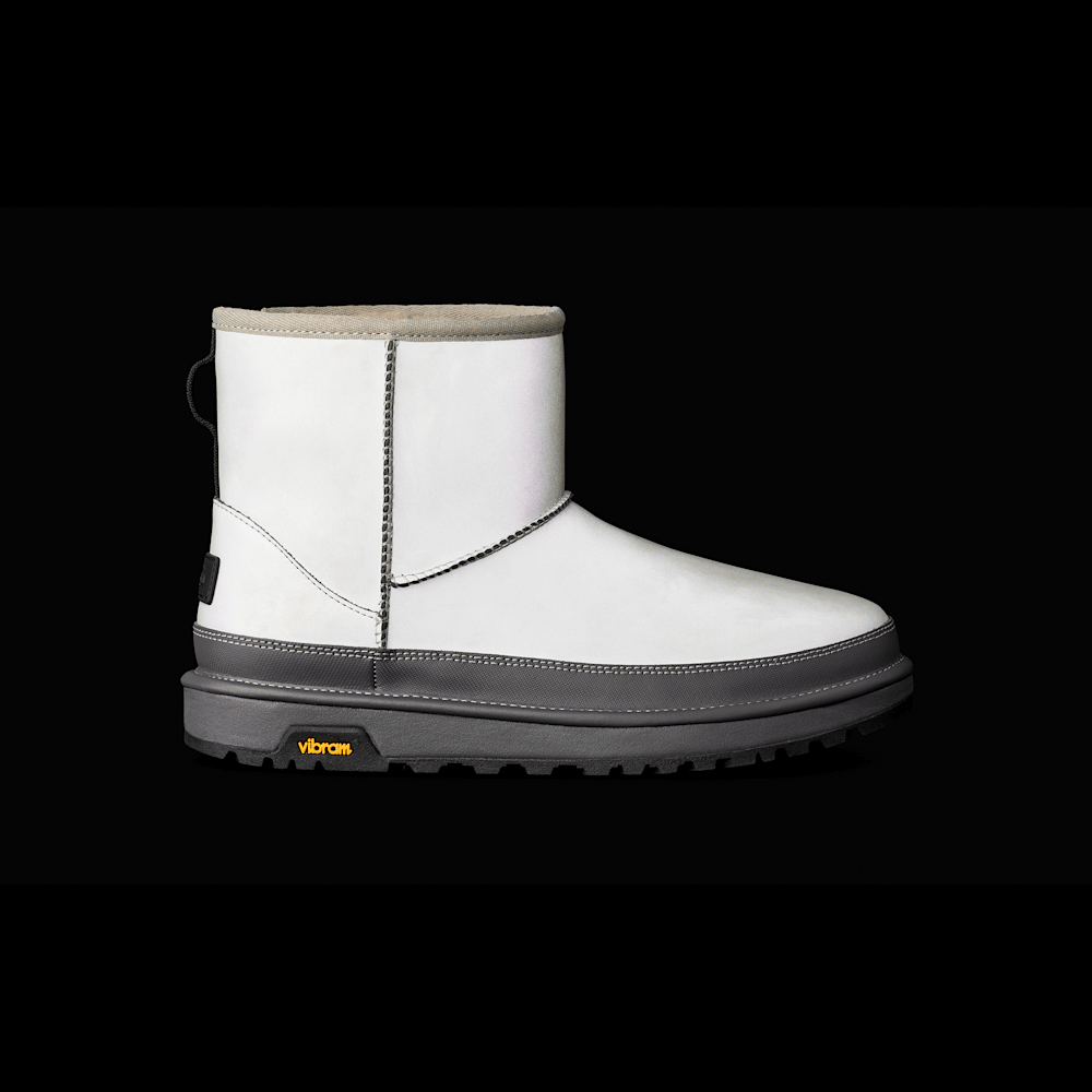 Men's Reflective Ankle Boot - Silver