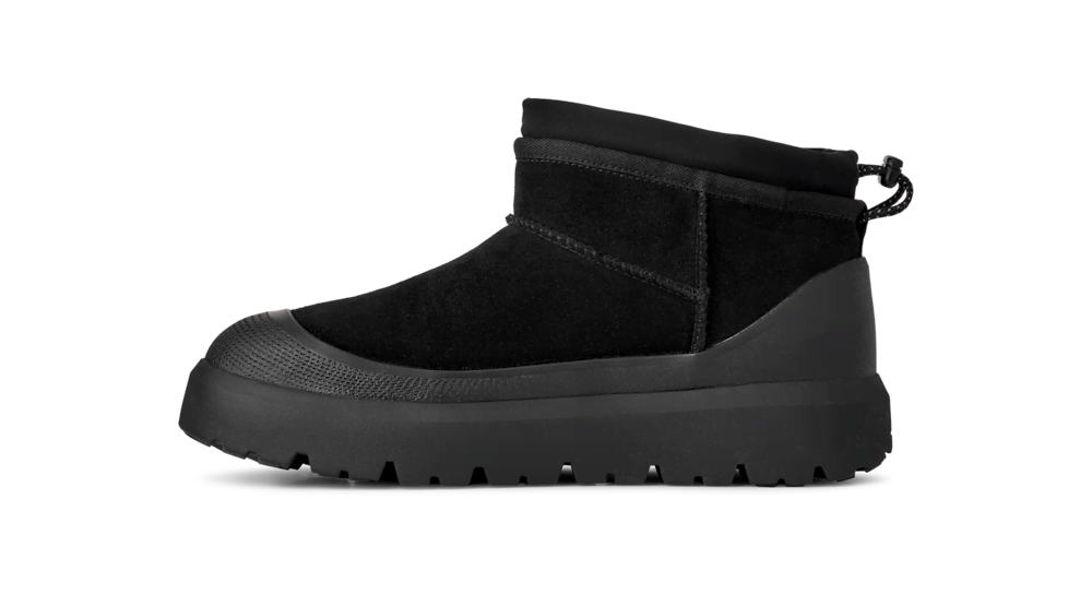 Men's Waterproof Short Winter Boots - Black