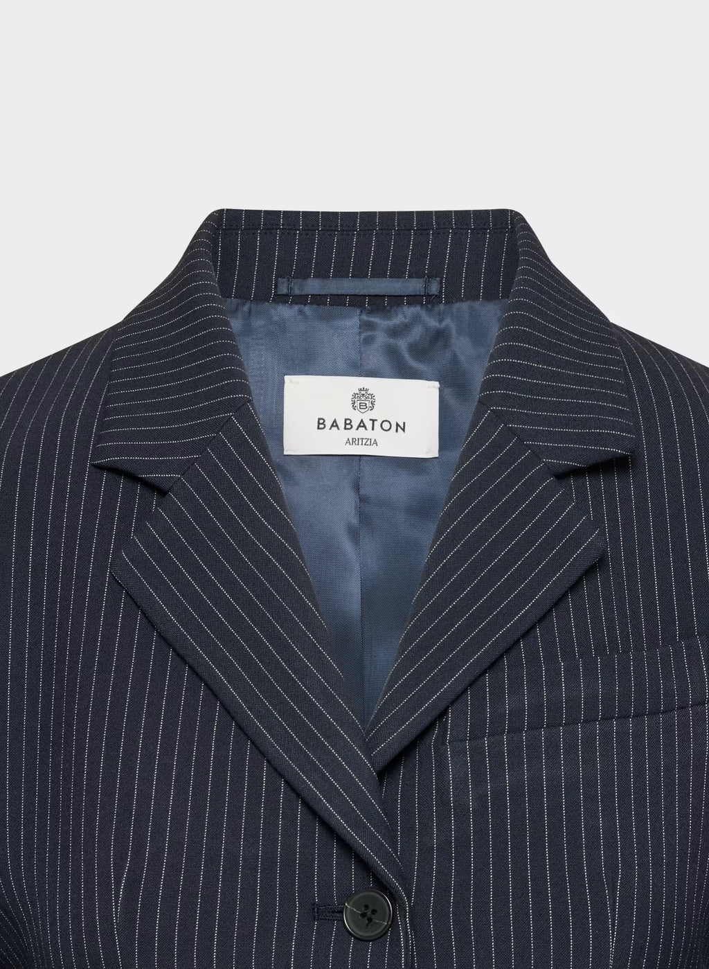 Single-Breasted Stretch Blazer - Brown Check