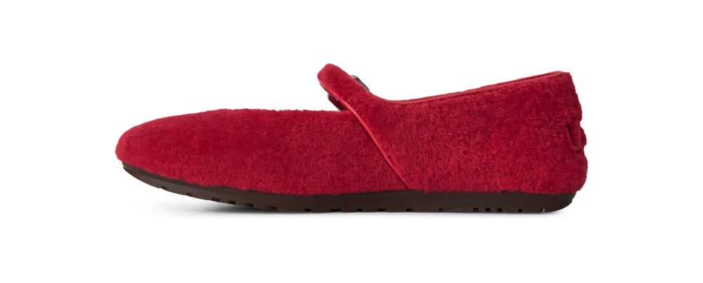 Women's Merino Strap Ballet Flat - Beachwood