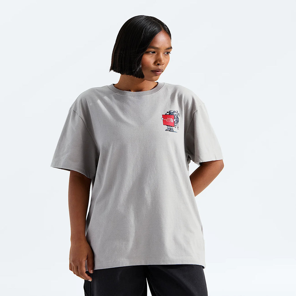 Unisex Relaxed Graphic T-Shirt - Stone