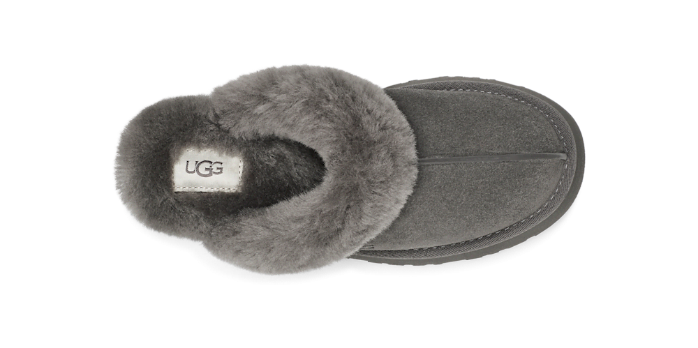 Women's Suede Platform Slipper - Brown