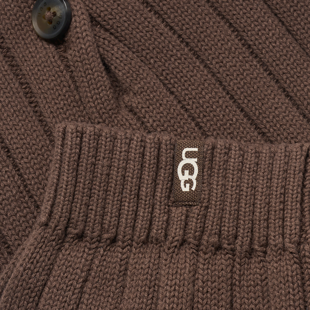 Rib Knit Button Leg Warmers - Dusk