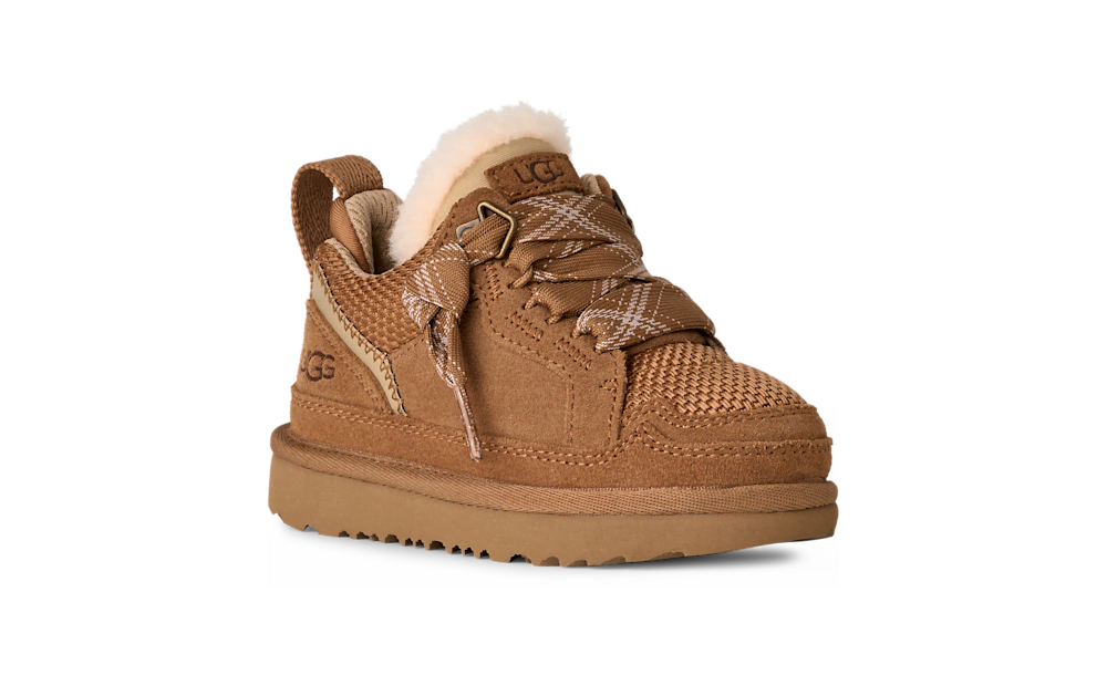 Toddler Suede and Mesh Sneaker - Brown