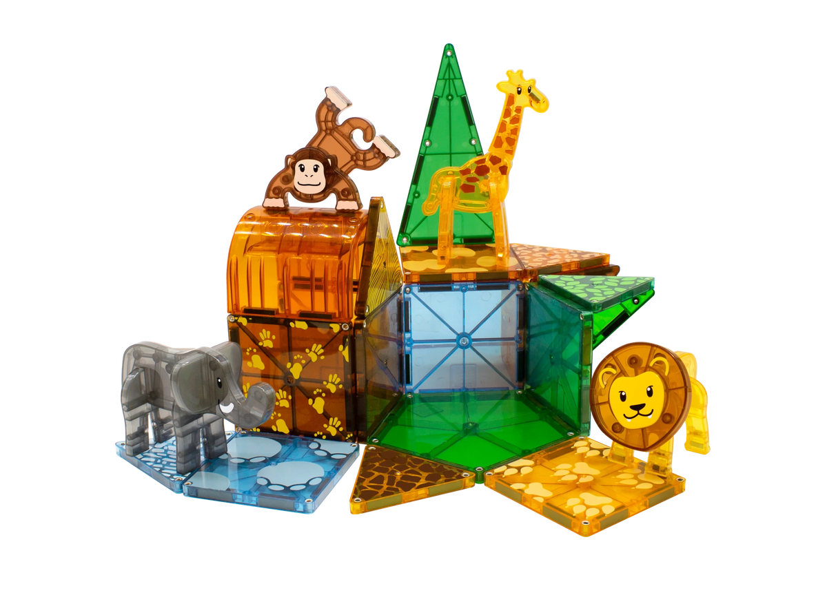 Savannah Animal Magnetic Building Set - 25 Pieces