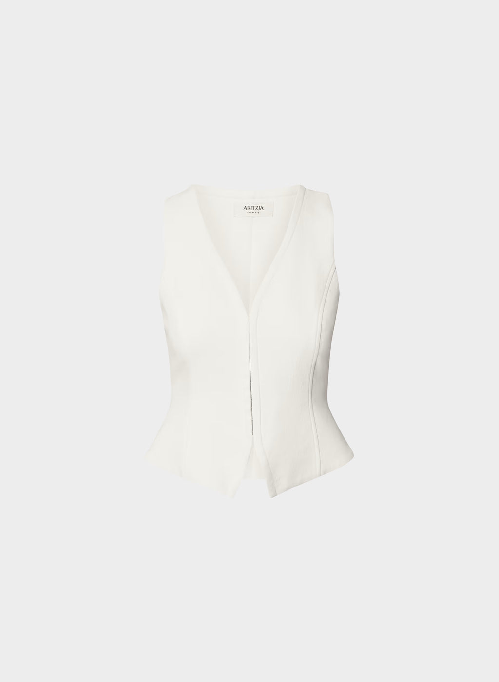 Lined Tailored Suit Vest - Olive