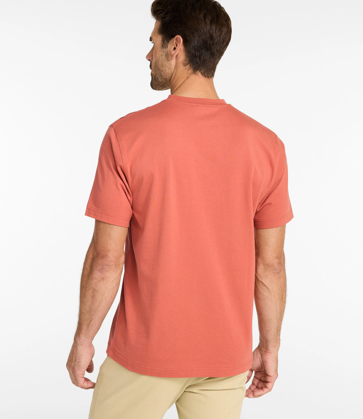 Men's Cotton Henley T-Shirt - Blue