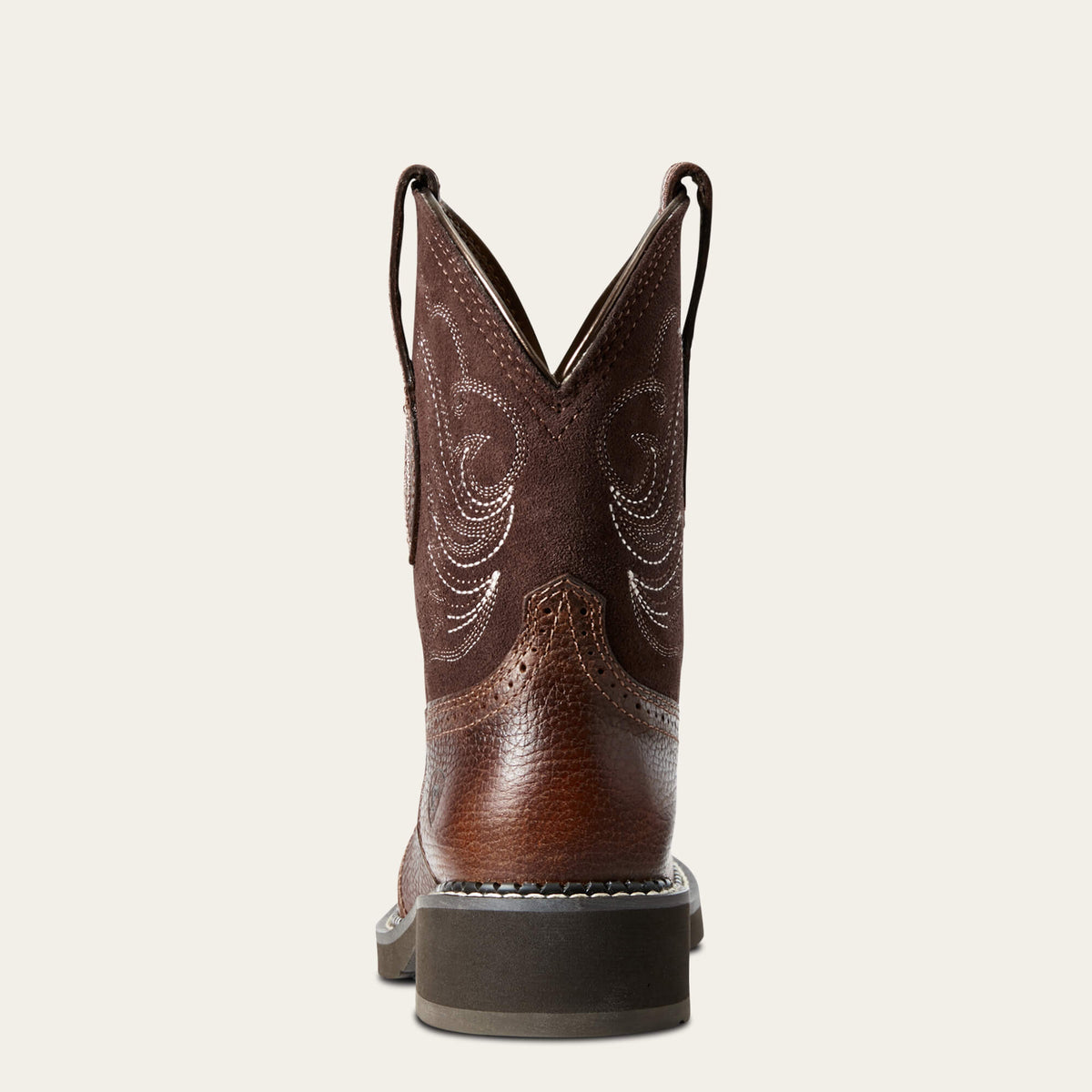 Women's Suede Western Ankle Boots - Tan