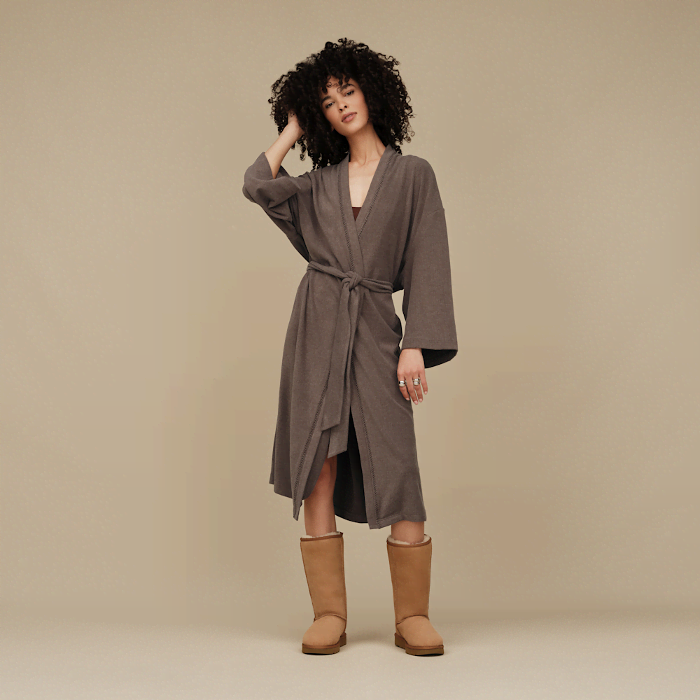 Men's Recycled Knit Belted Robe