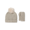 Kids' Knit Beanie And Mitten Set