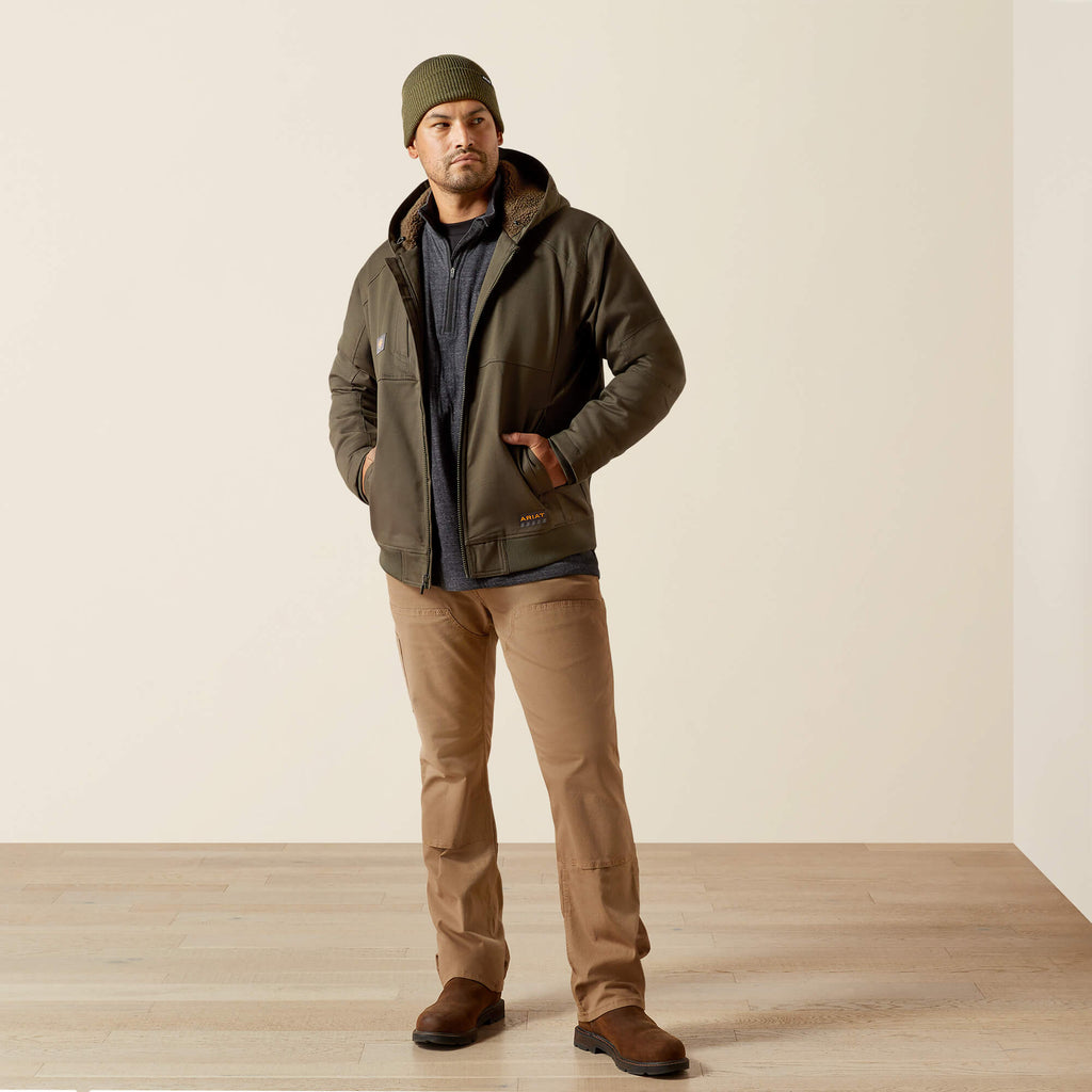 Men's Water-Repellent Sherpa-Lined Work Jacket