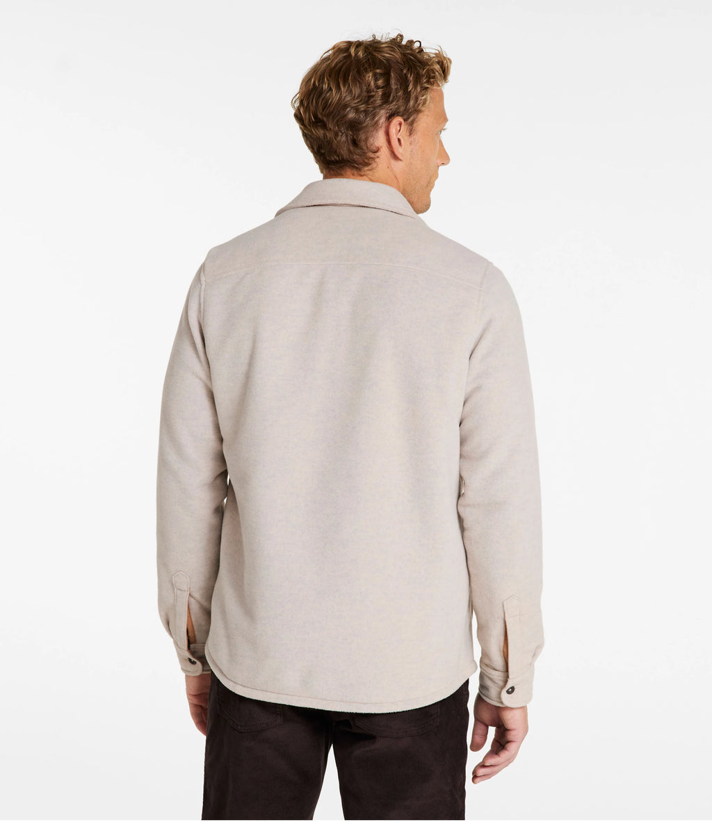 Men's Recycled Fleece Overshirt - Dark Navy