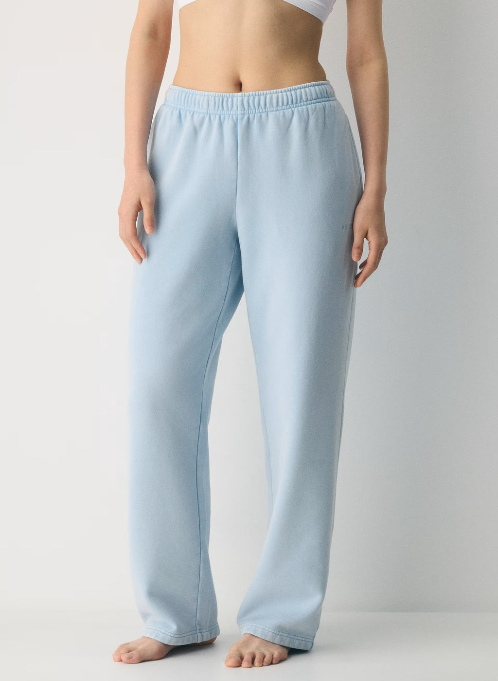 Straight-Leg Fleece Sweatpants - Yellow