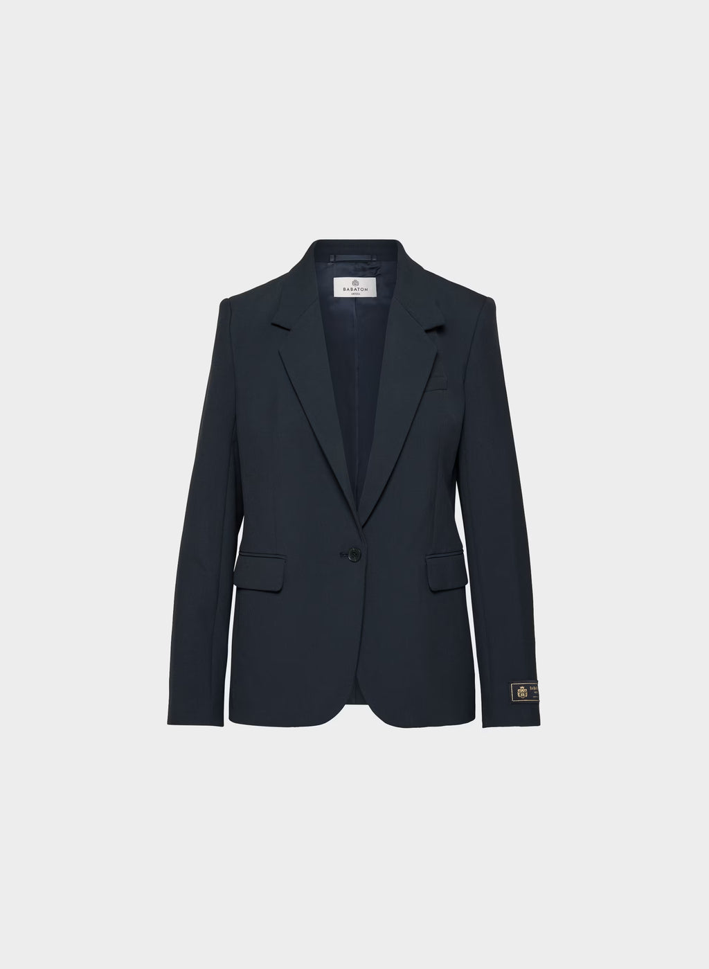 Single-Breasted Stretch Blazer - Check