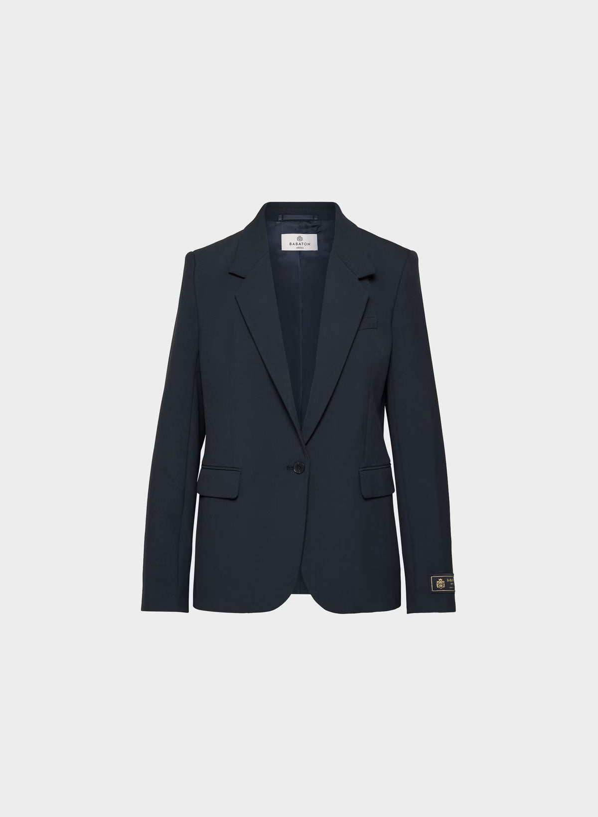 Single-Breasted Stretch Blazer - Check