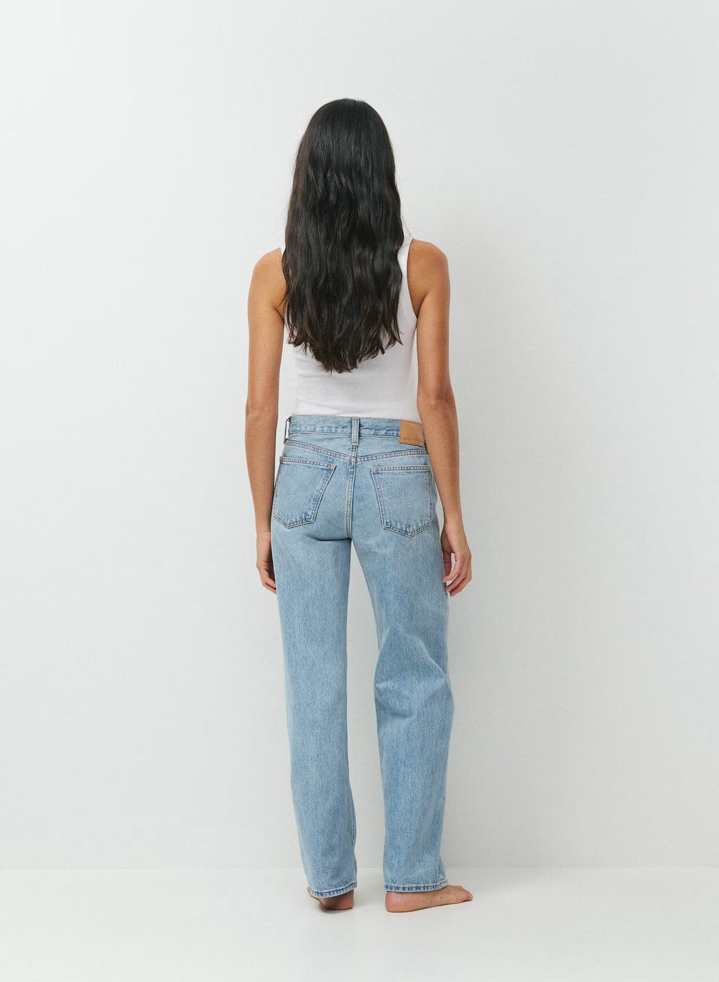 Low-Rise Wide-Leg Jeans - Dark Blue