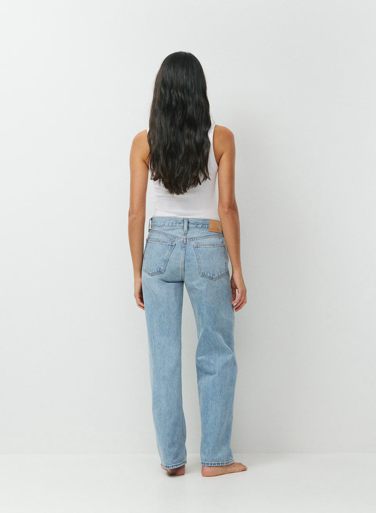 Low-Rise Wide-Leg Jeans - Dark Blue