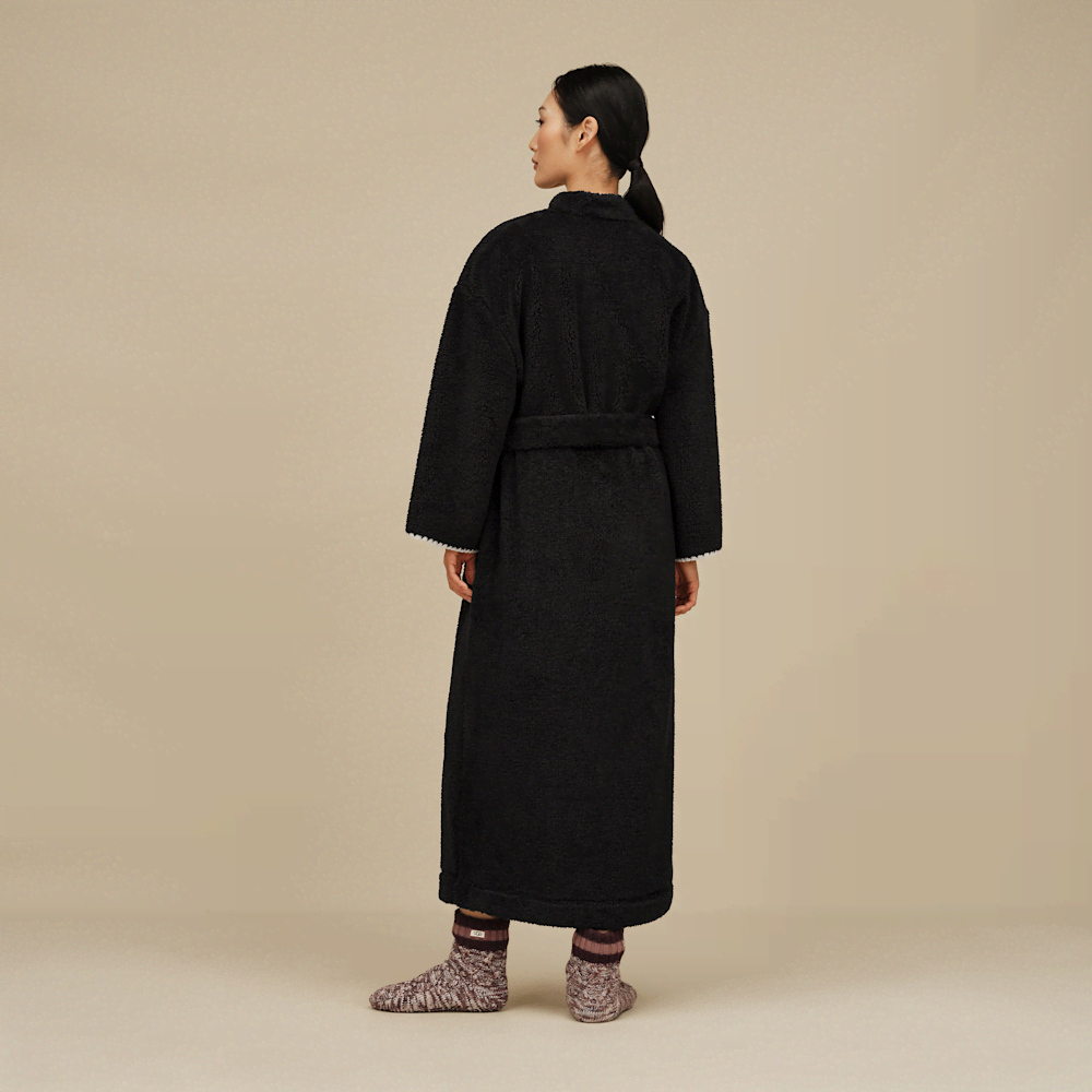 Women's Plush Fleece Full-Length Robe - Cream