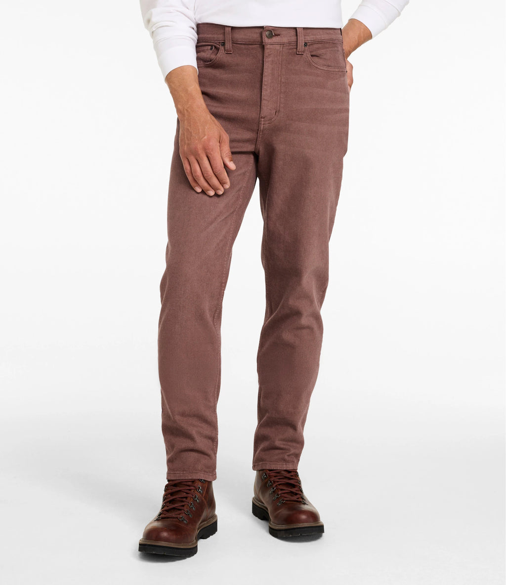 Men's Stretch Straight-Leg Jeans - Tan