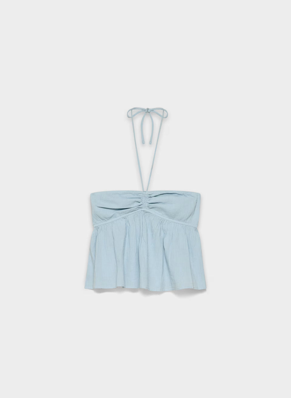 Cotton Halter Top - Navy