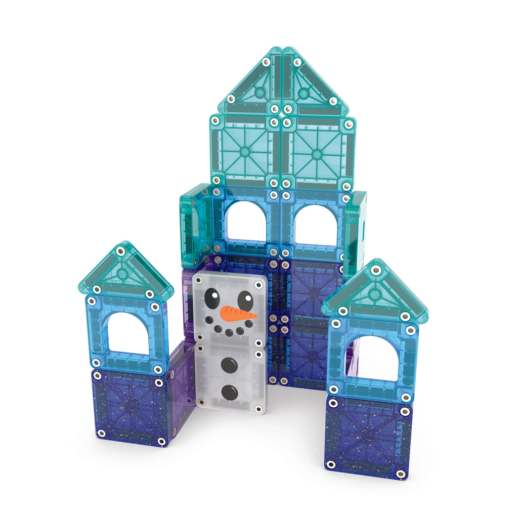 26-Piece Winter Magnetic Building Travel Set