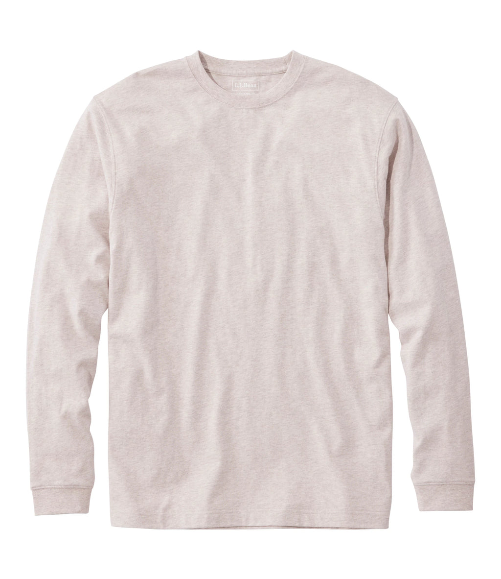 Men's Long-Sleeve Cotton Crewneck T-Shirt - Black