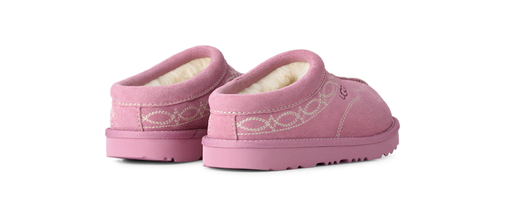 Kids' Suede Slip-On Slipper - Dusty Orchid
