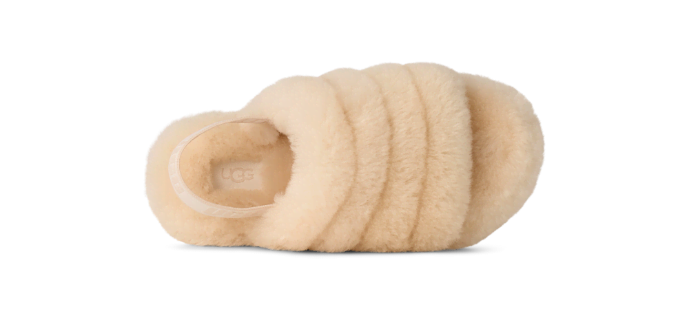 Kids' Sheepskin Strap Slide - Natural