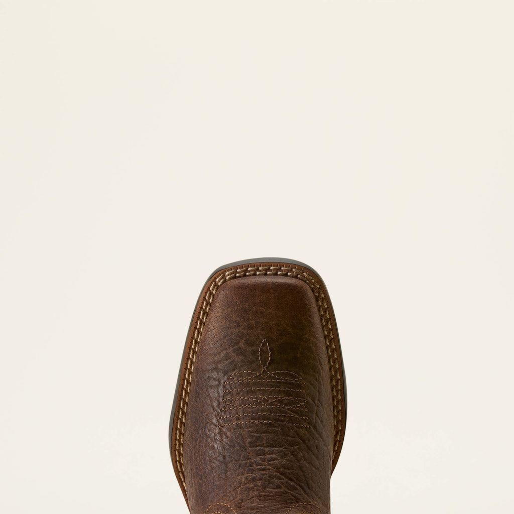 Kids' Wide Square Toe Western Boot - Brown