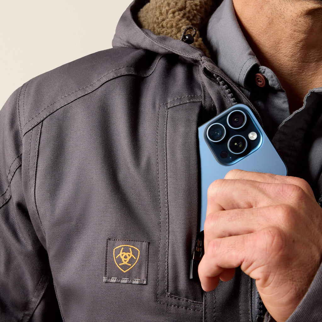 Men's Water-Repellent Sherpa-Lined Work Jacket