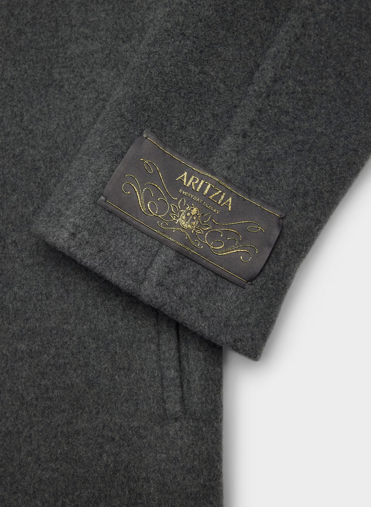 Double-Breasted Wool Cashmere Coat - Herringbone