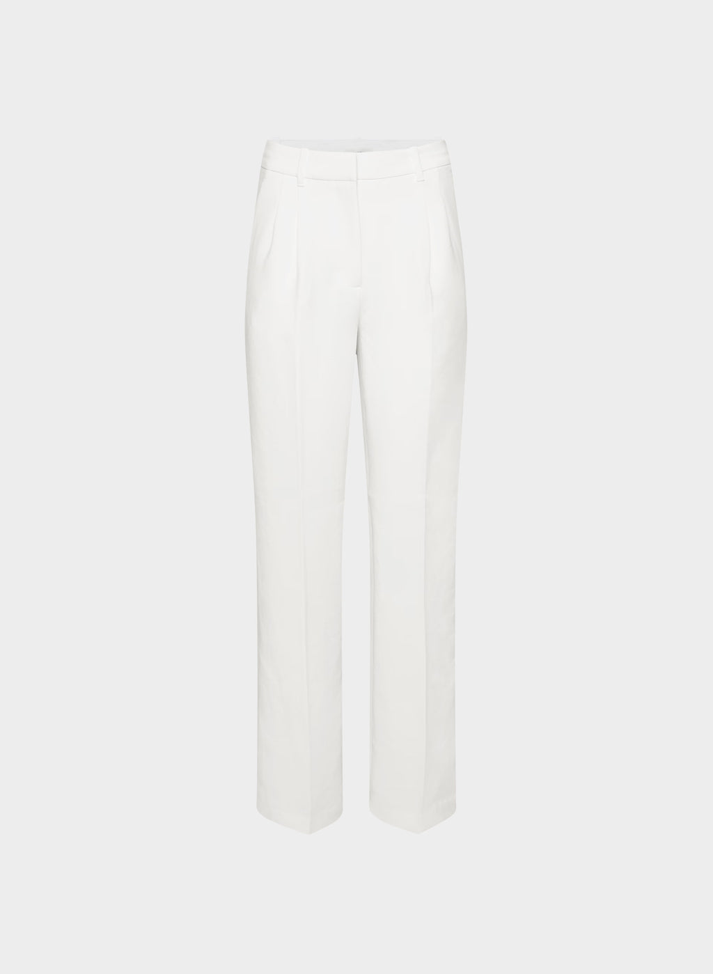 High-Rise Wide-Leg Crepe Trousers - Sand